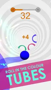 أنابيب ملونة - ألعاب الكرة عداء Screen Shot 2