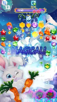Bunny's Frozen Jewels: Match 3 Screen Shot 3