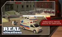 Ambulance Driver Rescue 3D Sim Screen Shot 0