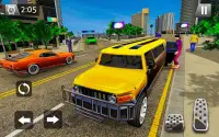 Limo Taxi Simulator 3D Big City Crazy Driving Game Screen Shot 14
