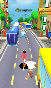 Subway Cat Bus Rush : Pet Runner Screen Shot 1