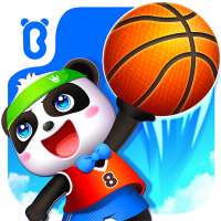 Herói dos esportes com o Pequeno Panda