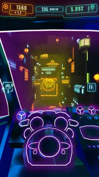 Neon Flytron: Cyberpunk Racer Screen Shot 3