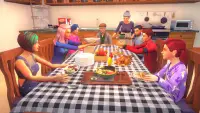 súper abuelita mamá simulador feliz familia juegos Screen Shot 4
