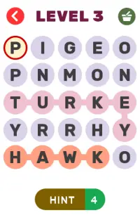 Find - Birds Name, Puzzle game Screen Shot 2