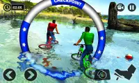 Navigatore di acqua galleggiante BMX Bicycle Rider Screen Shot 1