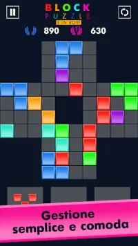 Blocco puzzle tre in fila (Block puzzle) Screen Shot 5