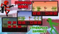 Stickman Hero Vs foule le Stickman Zombie Screen Shot 2