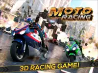 Moto Racing - Shooting Robots Screen Shot 3