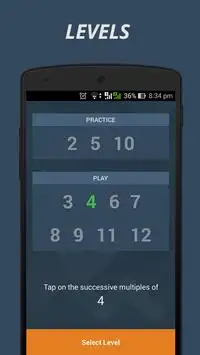 Skip2 - Free Number Game Screen Shot 2