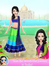 Maquillaje y saris de boda moda novia India Screen Shot 1