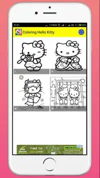 Coloring Book for Hallo Kitty Screen Shot 1