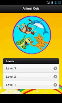 Animal Quiz Screen Shot 1