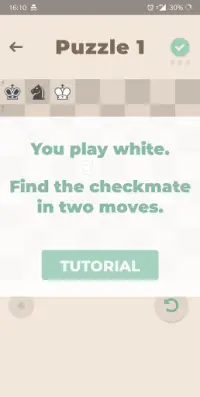 Mate King - Chess Puzzles Screen Shot 2