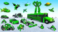 Army Bus Robot Car Games Screen Shot 1