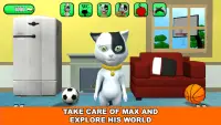 Talking Baby Cat Max Pet Jogos Screen Shot 0