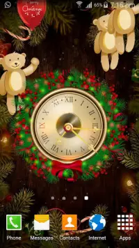 Christmas Clock Wallpaper Screen Shot 1