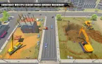 Crane Excavator Driving Sim City Construction 2018 Screen Shot 0