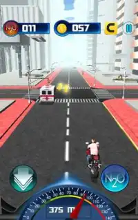 Downhill Moto - Traffic Smash Screen Shot 5