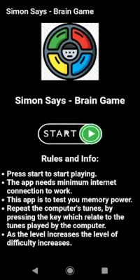 Simon Says - Brain Game Screen Shot 0