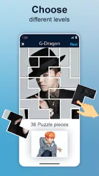KPOP Puzzle - Offline BigBang Jigsaw Puzzle Game Screen Shot 2