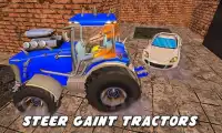 City Chained Tractor Towing – 3D Pull Heavy Buss Screen Shot 4