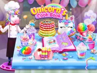 Rainbow Unicorn Secret Cook Sách: Trò chơi Thức ăn Screen Shot 0