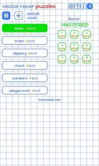 Vector Racer Puzzles Screen Shot 2