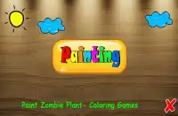 Paint Zombie Plant - Coloring Games Screen Shot 0