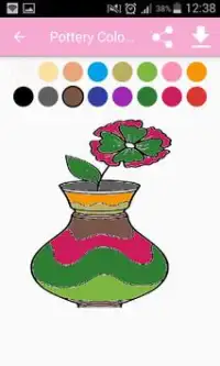 Pottery Coloring Screen Shot 1