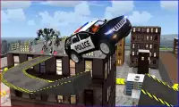 Police Robot Car Roof Stunts Screen Shot 3