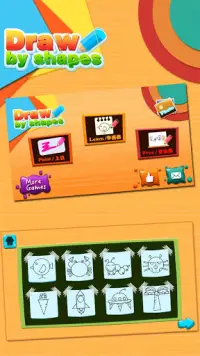 모양으로 그리기 - 어린이를위한 쉬운 그리기 게임 Screen Shot 4