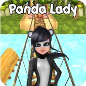 Lady bug Jungle Run 3D Panda Hero Girl