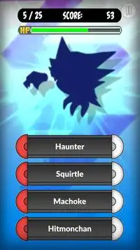 não oficial Pokémon Quiz Screen Shot 1