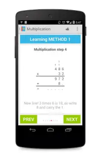 Learning Multiplication Screen Shot 3