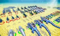 Sea Animal Kingdom Battle: War Simulator Screen Shot 1