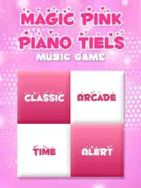 魔法のピンクのピアノタイル - 音楽ゲーム Screen Shot 0