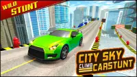 City Sky Climb Car Stunts : New Car Games Screen Shot 3