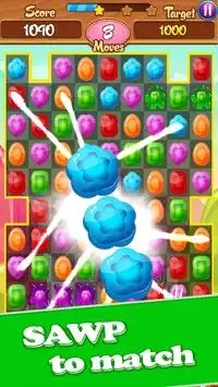 Cookie Candy Saga Match 3 game: Sweet Puzzle mania Screen Shot 0