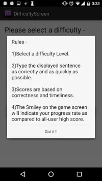 Word Typing Game Screen Shot 1