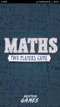 Maths : Two Players Game Screen Shot 0