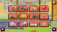 कार ट्रक और इंजन पहेलियाँ Screen Shot 4