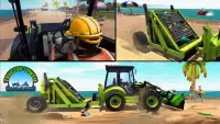 Sand Tractor Beach Cleaner : Free Driving Games Screen Shot 2