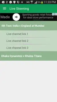 Live Cricket Streaming Screen Shot 0