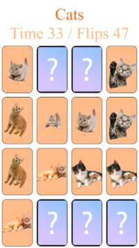 Memory Game - Katten Screen Shot 2