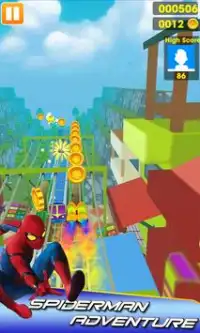 Subway Spider Surfers - Superheroes Game 3D Screen Shot 5