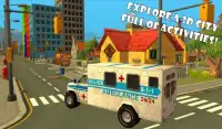 Ambulance Race Rescue Sim 911 Screen Shot 1