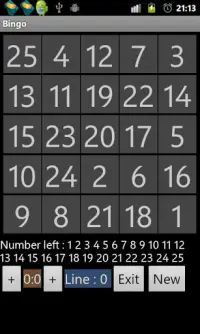 Bingo multiplayer game Screen Shot 0