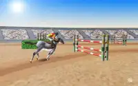 Super Horse Racing Stunt 3D : Derby Racing Sim Screen Shot 2