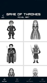 Game of Thrones Color by Number - GoT Pixel Art Screen Shot 6